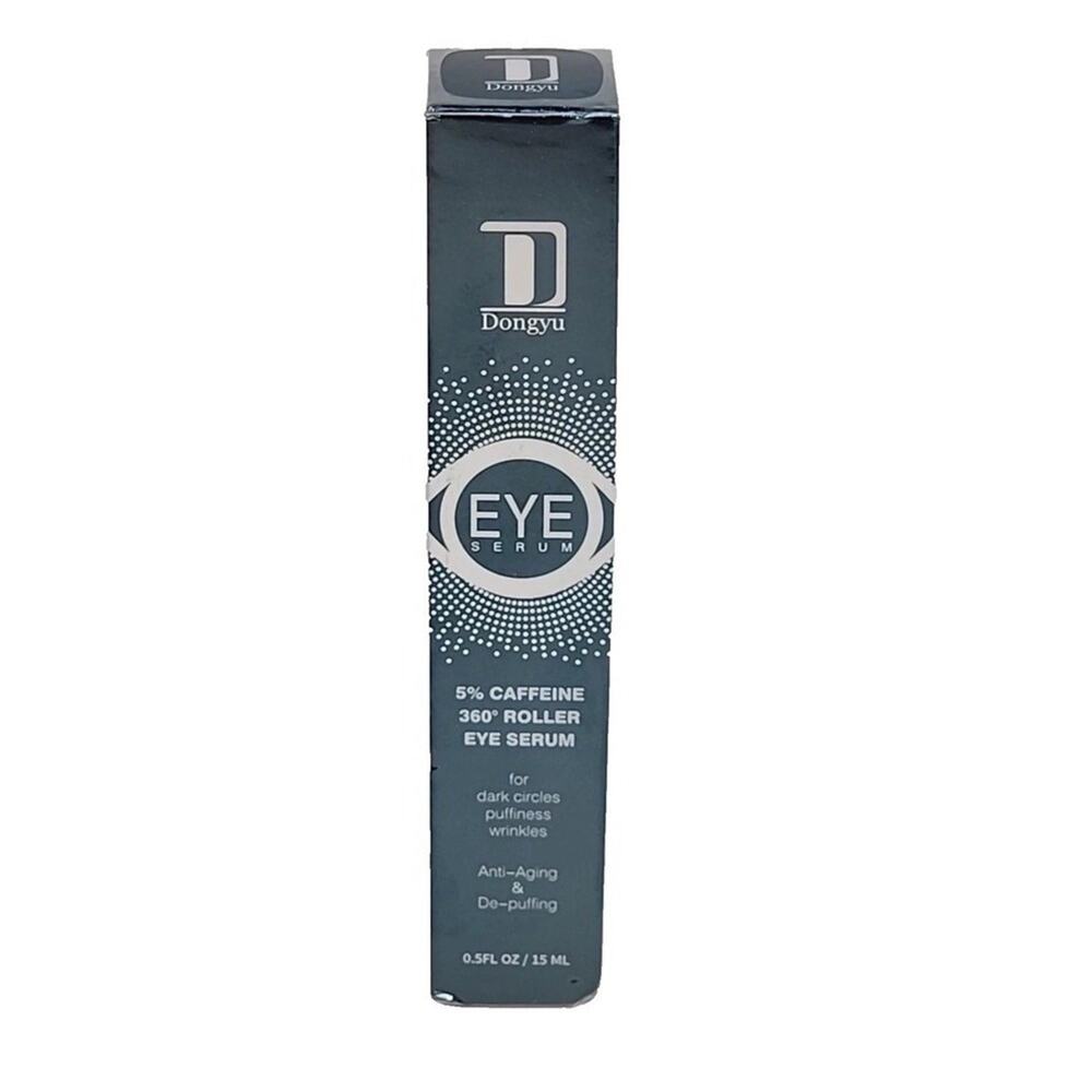 Dongyu 2 Pack 5% Caffeine Eye Serum Roller Cream for Dark Circles NIB Sealed